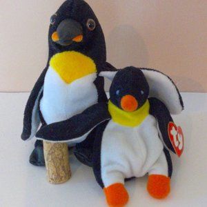 Waddle Penguin Teenie Ty Beanie Babies Vintage Collectible Plush L…